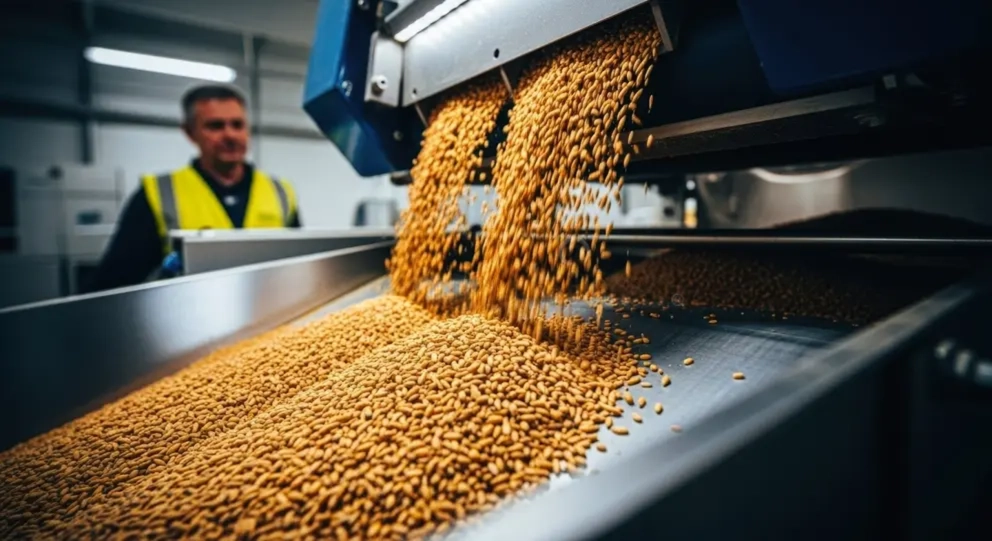 Feed production facility interior